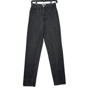 Guess Jeans Black Vintage High-Waisted Straight Leg Womens Jeans Size 28